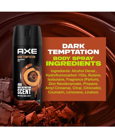 AXE Body Spray Deodorant Dark Temptation - Long Lasting Odor Protection for Men Aluminum-Free 4 oz (Pack of 2) - Shop Internationally - Buy Online on GoSupps.com