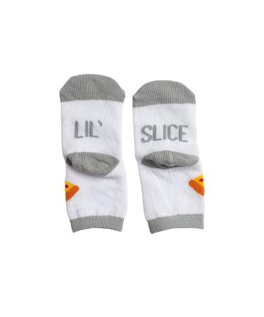 Pearhead Dad & Baby Matching Slice Pizza Sock Set | White Daddy & Me Socks | Parent & Baby Matching Apparel - Buy Online on GoSupps.com