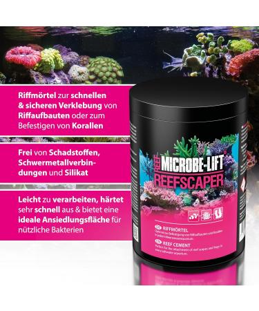 Microbe Lift Reefscaper - 500g | Professional Reef Mortar for Stable Coral & Reef Structure Attachment in Seawater Aquariums - Buy Online on GoSupps.com