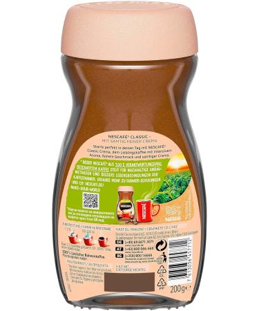 Nescaf Classic Crema 200g | Strong Instant Coffee with Velvet Crema | Medium-Dark Roast | International Shipping - Buy Online on GoSupps.com