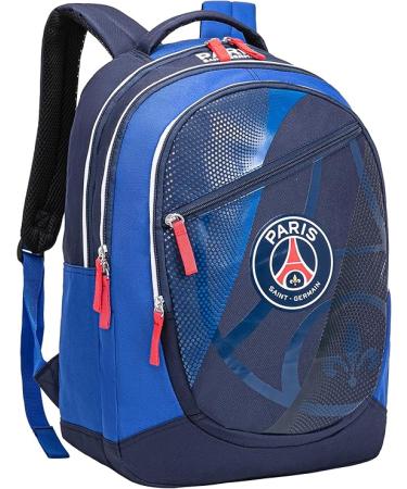 PSG Paris Saint Germain Official Collection School Backpack – 3 Compartments