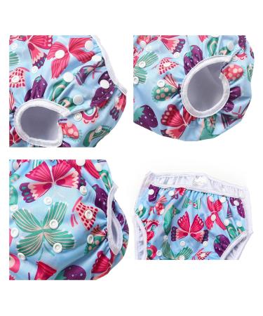 Buy Mixidon Reusable Swimming Diaper for Babies | Adjustable Swim Trunks for Boys & Girls (0-3 Years) | Perfect for Swimming Lessons & Shower Gifts - Butterfly & Flamingo Designs - Buy Online on GoSupps.com