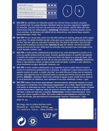 SHOEBOYS Easy Step Non-Slip Gel Half-Sole | Microfiber Cushioning | Universal Size for Perfect Grip - 1 Pair International Shipping - Buy Online on GoSupps.com