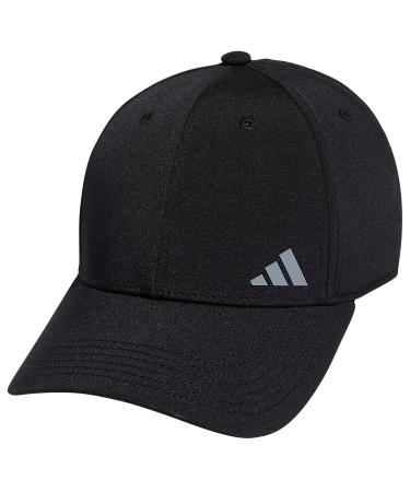 adidas Women's Backless Ponytail Hat Adjustable Fit Baseball Cap One Size Black/Grey