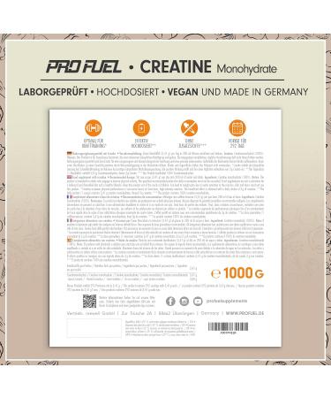 Buy 1kg Pure Micronized Creatine Monohydrate Powder - Vegan Additive-Free 292 Portions - Optimally High-Dose for Enhanced Performance | International Shipping Available - Buy Online on GoSupps.com