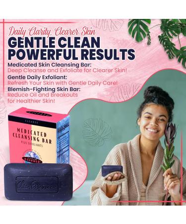 Clear Essence Platinum Extra Strength Medicated Cleansing Bar - Exfoliating Face & Body Soap for All Skin Types | Acne Treatment & Complexion Perfection (4.7oz - Buy Online on GoSupps.com