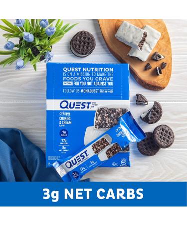 Quest Nutrition Cookies & Cream Hero Bar - 12 Count | Healthy Protein Snack - Buy Online on GoSupps.com
