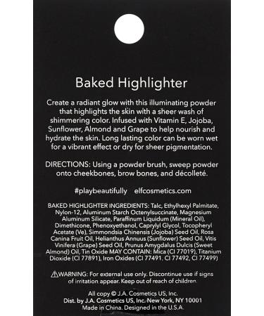 e.l.f. Baked Highlighter Moonlight Pearls 0.16oz & 0.17oz - Pack of 4 | Sheer Shimmering Color - Buy Online on GoSupps.com
