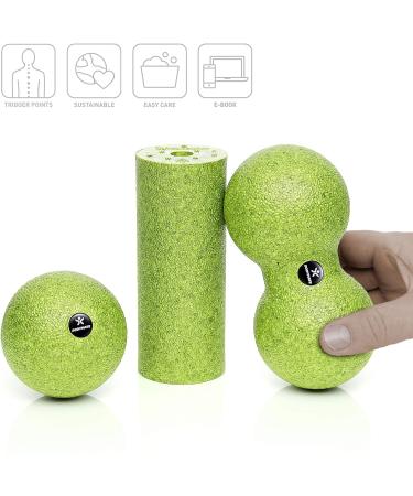 BODYMATE Fascia MINI-SET - Apple Green Mini Roll & Balls for Muscle Relief | L15xD6cm & D8cm Duo Ball | International Shipping - Buy Online on GoSupps.com