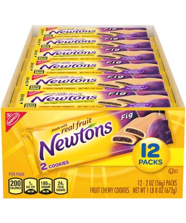 Newtons Soft & Fruit Chewy Cookies, (2 Cookies Per Pack) Fig, 24 Oz (Pack of 12 - Buy Online on GoSupps.com