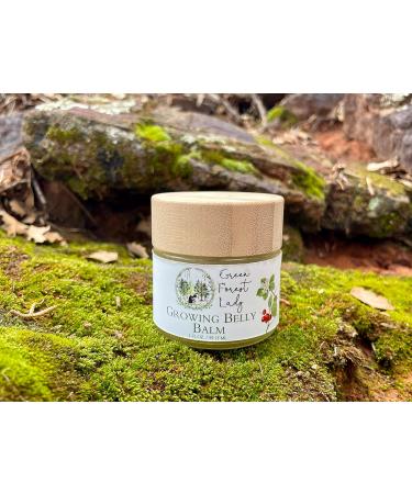 Green Forest Lady Organic Belly Balm - Pregnancy Skin Support | Improves Elasticity Moisturizes & Soothes Itching | 2 FL. OZ - Buy Online on GoSupps.com