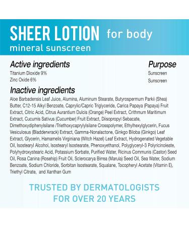 BLUE LIZARD Sheer Body Lotion - SPF 50+ (F58309) 3 Fl Oz 3 Fl Oz (Pack of 1) - Buy Online on GoSupps.com