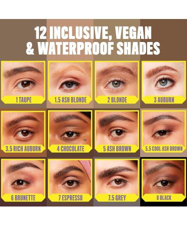 Nyx Micro Brow Pencil - Vegan Eyebrow Pencil & Brush Brunette | International Shipping - Buy Online on GoSupps.com