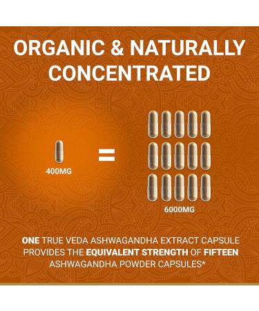 Organic Ashwagandha Vegan Capsules | Certified by Soil Association | 100% Natural KSM-66 Supplement | Made in UK | 60 Pills - Buy Online on GoSupps.com