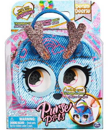 Purse Pets Micros Denim Deerie: Stylish Small Purse with Eye Roll Feature for Girls 5+ - Kids Toys - Buy Online on GoSupps.com