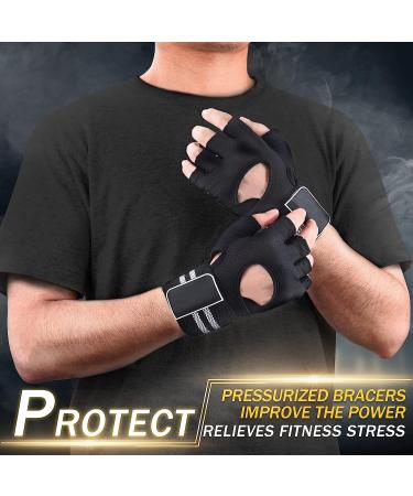 Astaresk 'Rock-Climber' Workout Gloves with Wrist Wrap Support - Full Palm Protection for Men and Women - Ideal for Weightlifting, Training, Fitness, Exercise, Hanging, Pull-ups - Large Size - Buy Online on GoSupps.com