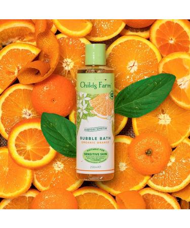 Childs Farm Organic Orange Sensitive Bubble Bath 250ml - Gentle & Safe for Sensitive Skin - Buy Online on GoSupps.com