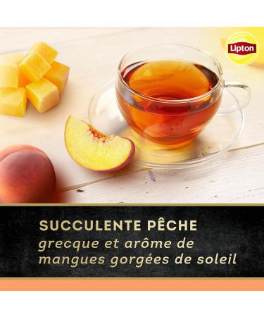 Lipton Th Noir Pack de 4 Boites de th x2 P che et Mangue + x2 Vanille de Madagascar 2x40 sachets 80 Sachets - Buy Online on GoSupps.com
