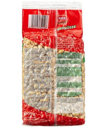 XOX Peanuts Unsalted 1kg Pack - Premium Quality for Healthy Snacking | International Shipping Available - Buy Online on GoSupps.com