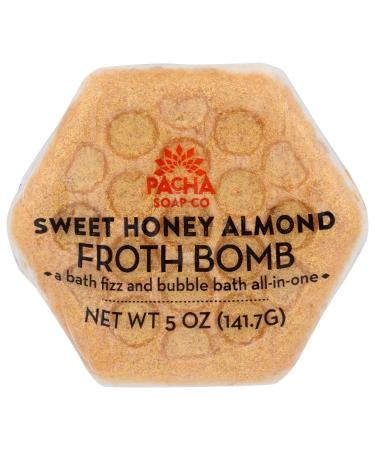 PACHA SOAP Sweet Almond Honeycomb Froth Bomb  5 OZ