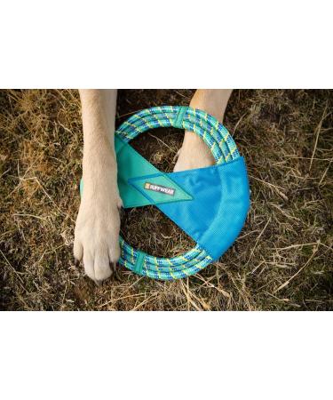 RUFFWEAR Fling-Fetch-Tug Dog Toy | Flying Disc | One Size | Pacific Ring Toy | Aurora Teal - Ship Worldwide! - Buy Online on GoSupps.com