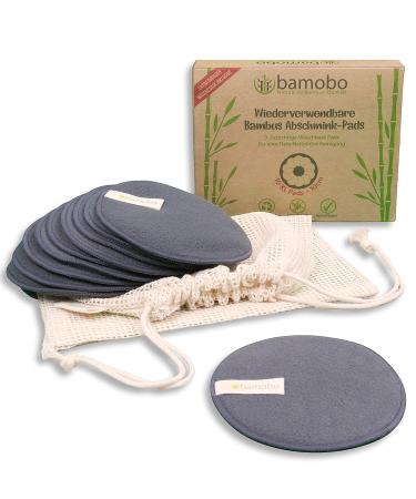 10 XL washable slurry pads bamboo activated carbon |Reusable cotton pads big |MakeUp make -up towels reusable |Bamboo activated carbon pads washable eco |Sustainable make-up cosmetic pads