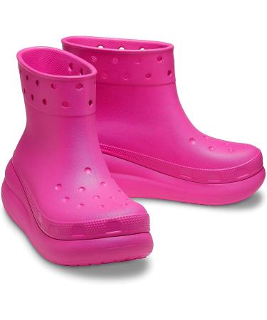 Crocs Unisex-Adult Classic Crush Rain Boots - Size 9 Women/7 Men - Juice - Buy Online on GoSupps.com