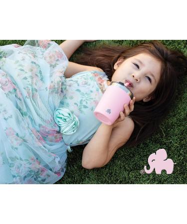 ELEFANT Kids & Toddler Cups (SET of 2) Stainless Steel Insulated Tumblers with Leak Proof Lids - Pink/Purple - Buy Online on GoSupps.com