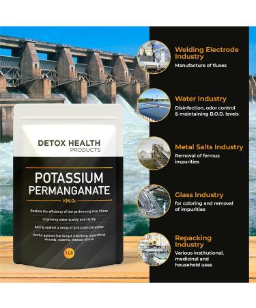 Potassium Permanganet - Free Flowing Powder - Detox Health Products - 2OZ - Buy Online on GoSupps.com