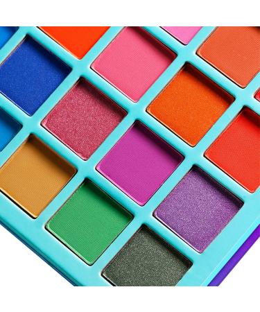 Afflano 36 Color Professional Eyeshadow Palette - Highly Pigmented Matte & Shimmer - Vibrant Red Blue Green Orange Purple Shades for Stunning Eye Looks - Buy Online on GoSupps.com