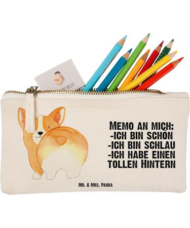 Mr. & Mrs. Panda Small Make-Up Bag - Corgi Design for Animal Lovers | Gift for Dog Lovers | Stylish Cosmetics Case - Buy Online on GoSupps.com