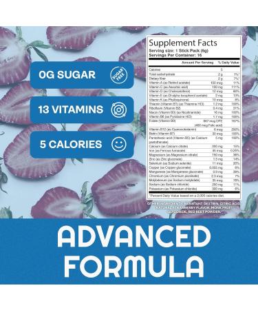 Shop Daily Hydration Strawberry Electrolyte Packets - Zero Sugar Keto Friendly Organic Drink Mix - 16 Servings - Buy Online on GoSupps.com