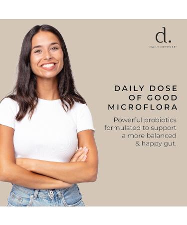 Daily Defense Probiotic Immune Support Supplement - Daily Probiotics for Men with Constipation & Gas - Digestion and Bloating Supplement & Probiotics for Women - 60 Capsules PROBIO-D - Buy Online on GoSupps.com