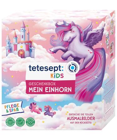 Tetesept Kids Gift Box My Unicorn | Best Children Bathing Additive Set | Sparkling Pool Bubble Bath Shower & Bracelet | Skin-Care Recipe - 10 Sets: Strawberry Cherry Peach - Buy Online on GoSupps.com