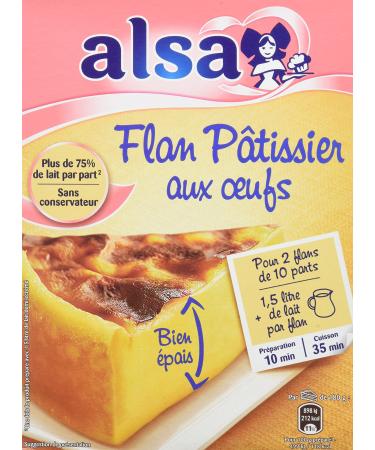 Alsa Pr paration Flan P tissier aux ufs 2 Sachets 720g - Lot de 3