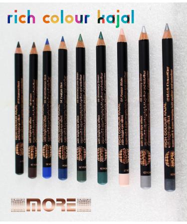  MORE COSMETICS Kohl 09 Kajal Eye and Watercolour Pencil for Inner Eyelids - Metallic Charcoal - Buy Online on GoSupps.com