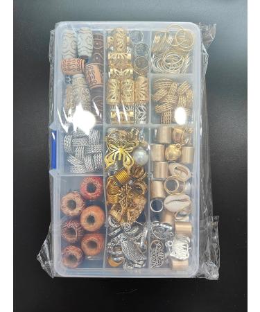 EBANKU 184PCS Dreadlock Hair Jewelry Set - Charms, Beads, Clips for Braids - Women's Crystal & Gold Accessories - Buy Online on GoSupps.com