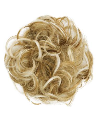 CAISHA by PRETTYSHOP Messy Scrunchie Bun Voluminous Wavy Hairpiece Heat-resistant Synthetic Fibres Blond Mix G13AL blond mix #27H613 G13AL