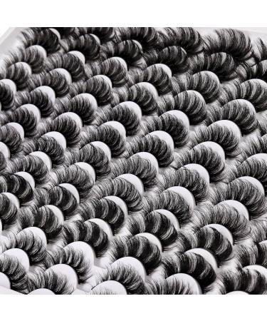 48 Pairs Mixed Styles Fluffy False Eyelashes Bulk Wholesale - Dramatic 5D Wispy Faux Mink Strip Lashes | A-6 Styles - Buy Online on GoSupps.com