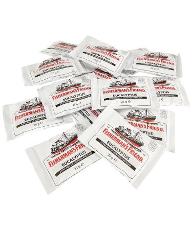 Fisherman's Friend Eucalyptus Cough Drops - Sugar-Free 1 Pack (4 x 25g) - International Shipping Available - Buy Online on GoSupps.com