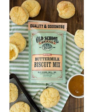 Old School Brand Buttermilk Biscuit Mix - Makes 12-15 Biscuits | Delicious Homemade Biscuits - Buy Online on GoSupps.com