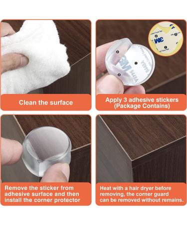 Table Corner Protector Guards for Baby Satety - Furniture Corner Guard & Edge Safety Bumpers Cover Sharp Furniture Table Edges and Cabinets (24 Count) 24 Packs - Buy Online on GoSupps.com