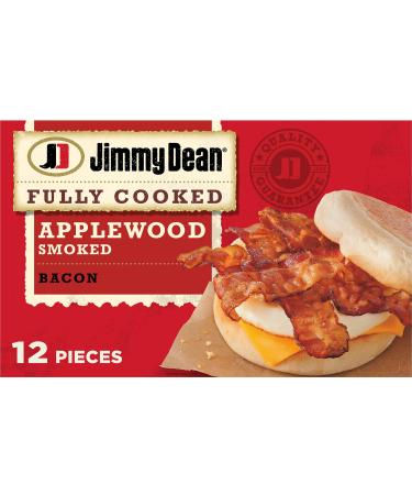 Jimmy Dean Fully Cooked Premium Applewood Smoked Bacon, 2.2 oz.
