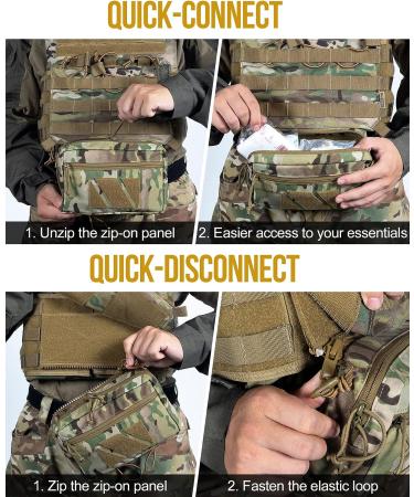 OneTigris PLUS1S Dump Pouch | Tactical Fanny Pack for Vest & Chest Rig | Multicam - Buy Online on GoSupps.com