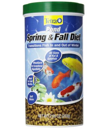 TetraPond Spring and Fall Diet Floating Pond Sticks Fish Food 7.05 Ounce (Pack of 1)