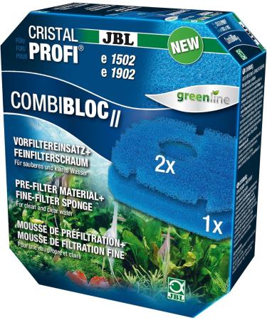 JBL COMBLOC II & Unibloc Bio Filter Foam for CristalProfi E Series - Pre-Filter & Fine Filter Inserts - 2-Pack Bundle for Aquarium Filters - Buy Online on GoSupps.com