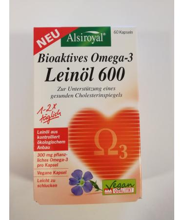 Linseed oil 600 Bioactive Omega-3 60 KPS