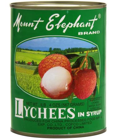 Mount Elephant Lychees 567g in Light Syrup