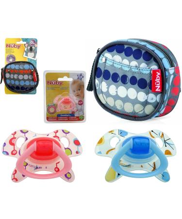 Buy SRV Hub Geo Pacifier for Newborns - Non-Toxic BPA Free Silicone in Pink/Blue with Paci Bag - International Shipping Available - Buy Online on GoSupps.com