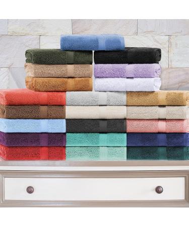 Superior Solid Egyptian Cotton Bath Towel Set - 30 x 55 - White - 2-Piece Set - Buy Online on GoSupps.com
